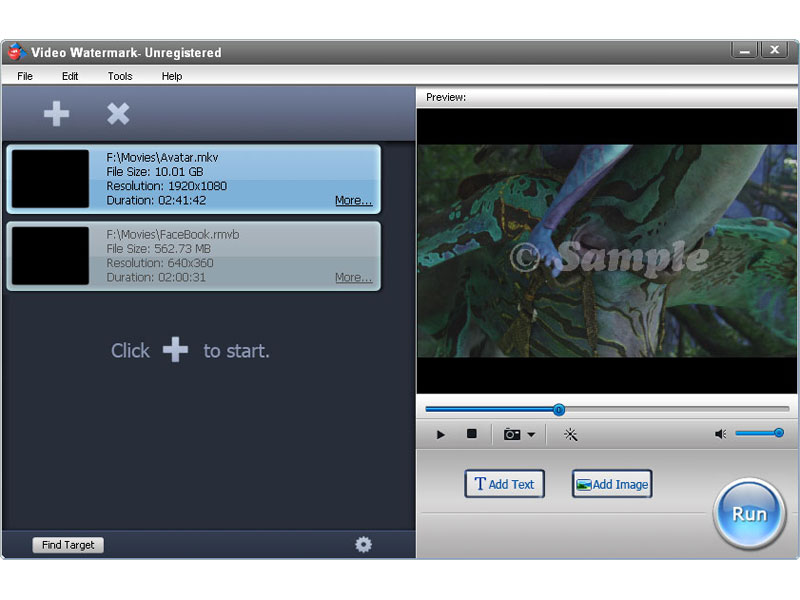 Video Watermark 2.3 screenshot