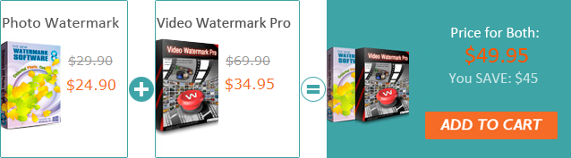 photo + video watermark pack save $45