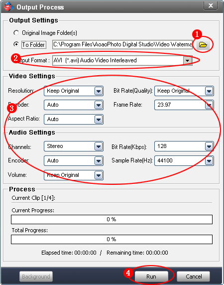 output setting