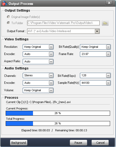 Output setting