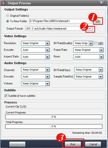 output process