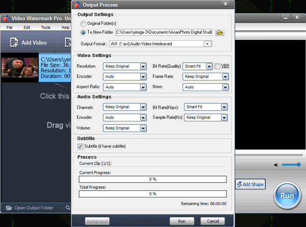 Output Settings