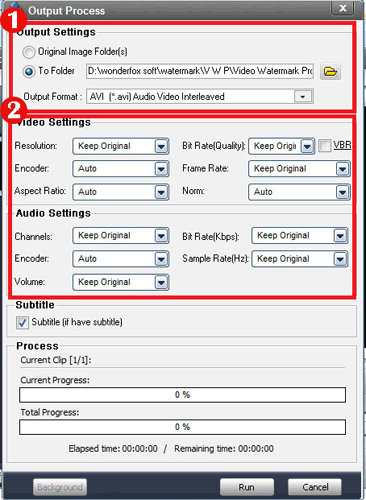 Output Settings